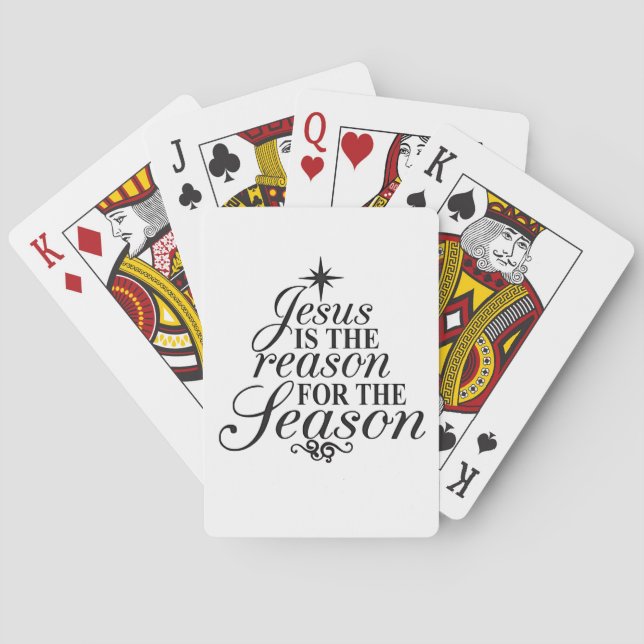 Jeu De Cartes Jésus Est La Raison Pour La Saison Noël (dos)