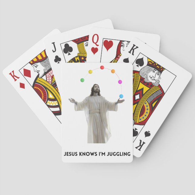 Jeu De Cartes Jésus Jongler (dos)