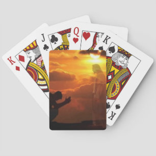 Jeu De Cartes Jésus religieux jouant aux cartes