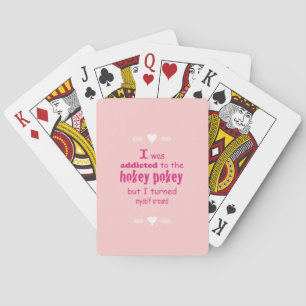 Jeu De Cartes J'étais dépendant de la typographie Hokey Pokey