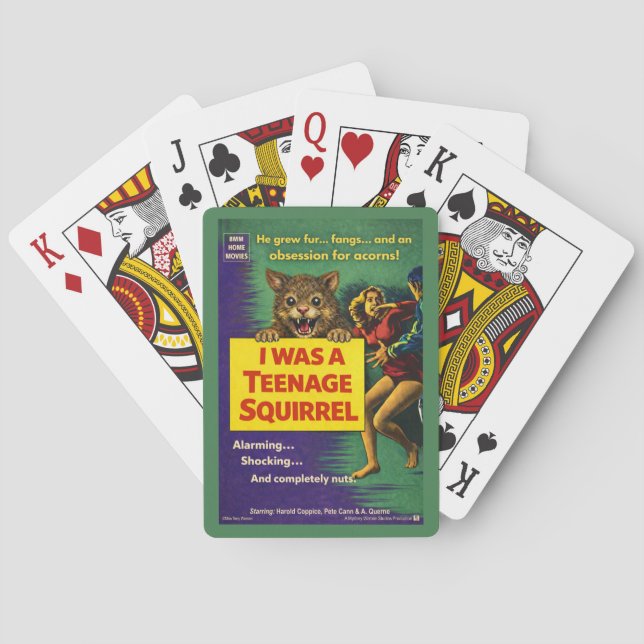 Jeu De Cartes J'étais un écureuil adolescent Parodie (dos)