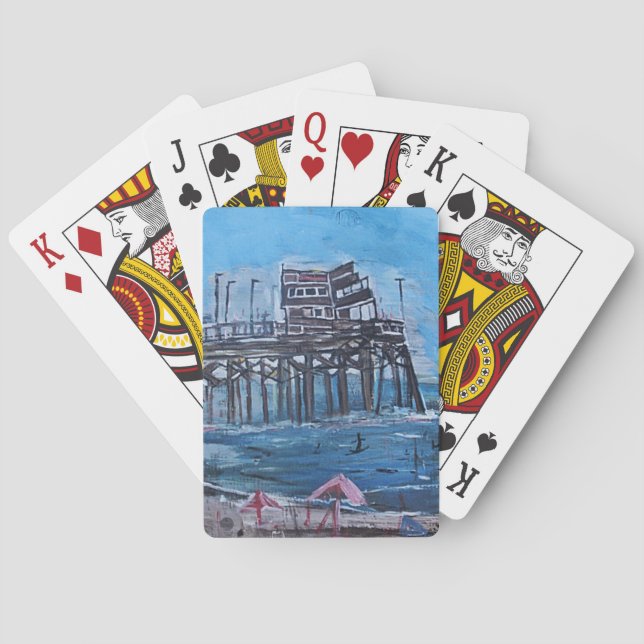 JEU DE CARTES JETÉE DE NEWPORT BEACH (dos)