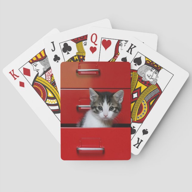 Jeu De Cartes Jeter un coup d'oeil de chaton (dos)