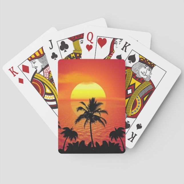 JEU DE CARTES JEU DE SOLEIL TROPICAL (dos)
