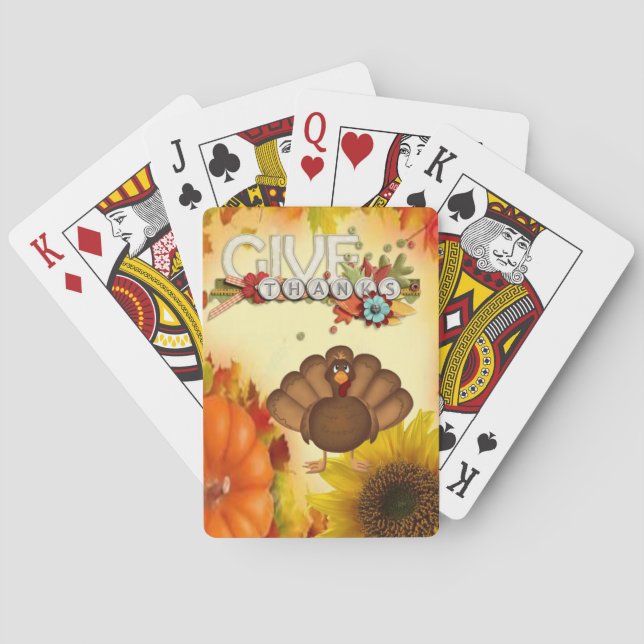 Jeu De Cartes Jeu de Thanksgiving Card Deck (dos)