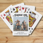 Jeu De Cartes Jeu Sur La Famille Photo Lecture Cartes<br><div class="desc">Jeu Sur Famille Photo Personnalisée Texte Jouer Cartes. Téléchargez une photo et votre texte et l'occasion pour des cartes à jouer vraiment uniques! Grand cadeau de Noël !</div>