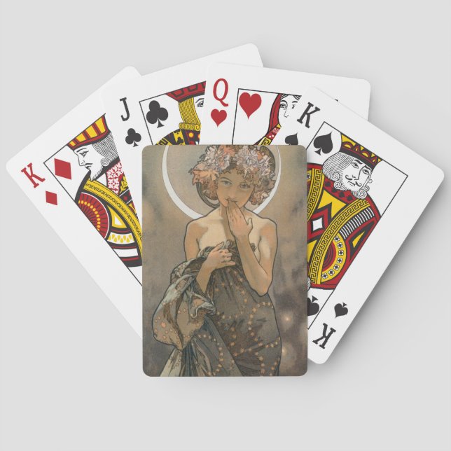 Jeu De Cartes Jeune fille Art Nouveau  (dos)