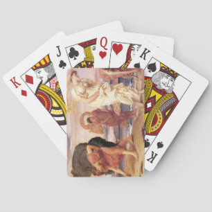 Jeu De Cartes Jeunes filles de la Grèce antique ramassant des ca