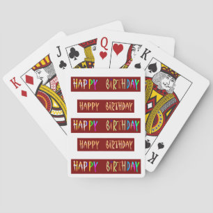 Jeu De Cartes JEUX ANNIVERSAIRE Texte de script artistique
