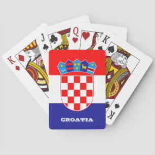Jeu De Cartes Jeux Drapeau Croate, Croatie Jouer des cartes