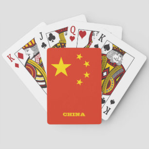 Jeu De Cartes Jeux Drapeaux Chinois, Chine Jouer des cartes