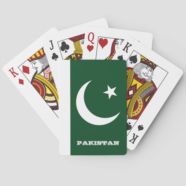 Jeu De Cartes Jeux Drapeaux Pakistanais, Pakistan Jouer Des Cart (dos)