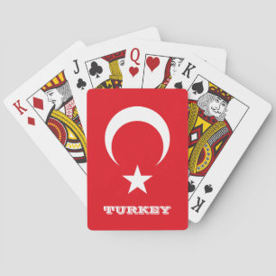 Jeu De Cartes Jeux Drapeaux Turcs, Turquie Jouer aux cartes