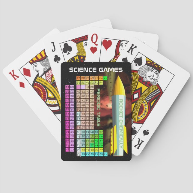 Jeu De Cartes Jeux scientifiques Tableau périodique Jouer des ca (dos)