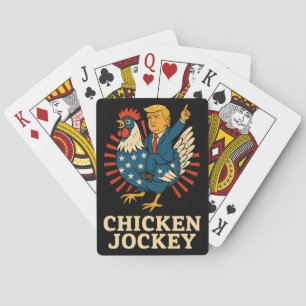 Jeu De Cartes Jockey de poulet Trump Mème amusant