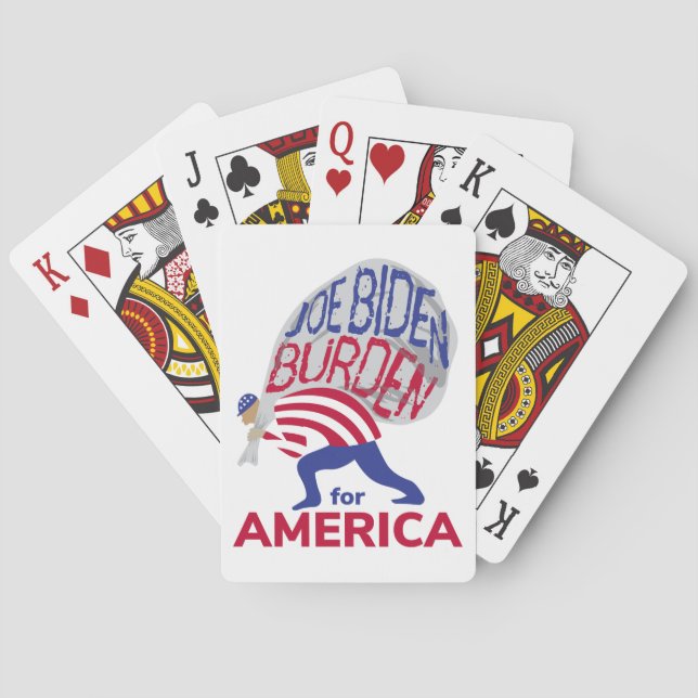 Jeu De Cartes Joe Biden Fardeau pour l'Amérique (dos)