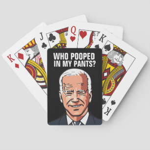 JEU DE CARTES JOE BIDEN FUNNY QUI A POUSSÉ ? JOUER DES CARTES