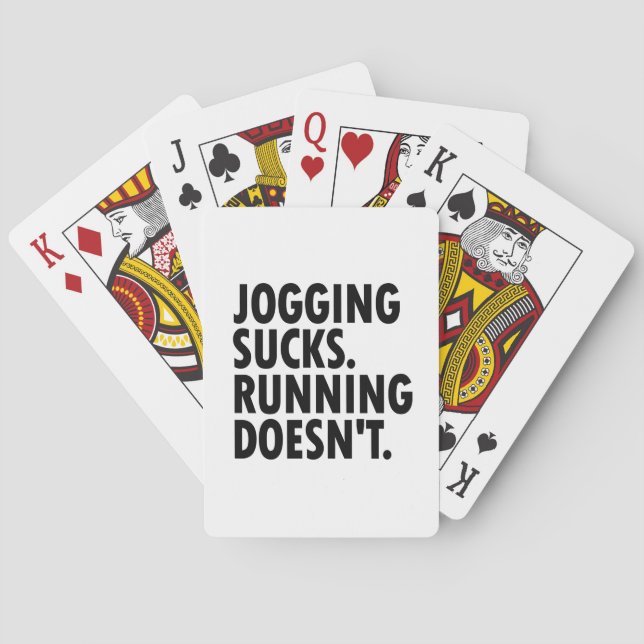 Jeu De Cartes Jogging Sucks. Courir ne marche pas. (dos)