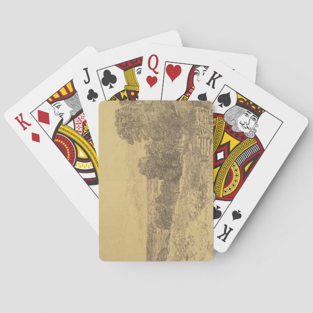 Jeu De Cartes John Constable | Esquisse pour l'entrée de peintur (dos)