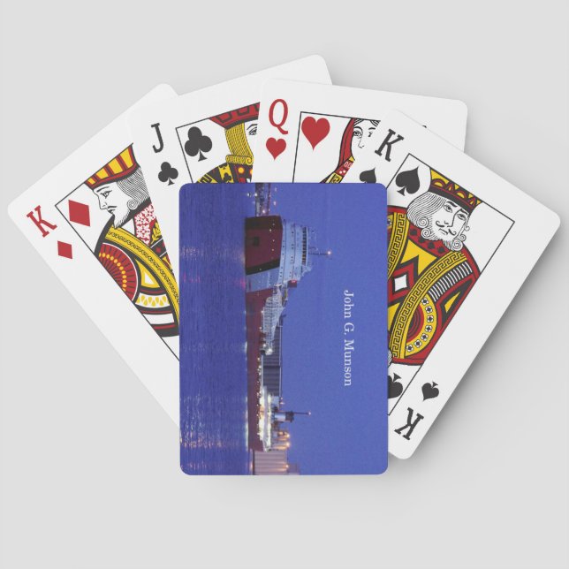 Jeu De Cartes John G. Munson jouant aux cartes (dos)