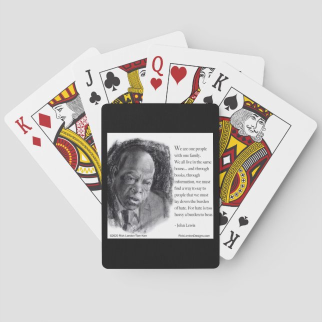 Jeu De Cartes John Lewis & Citation beau portrait (dos)