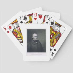 Jeu De Cartes John Quincy Adams, gravé par John Wesley Paradis