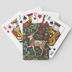 Jeu De Cartes Joie des Fêtes Renne Inspiré de William Morris
