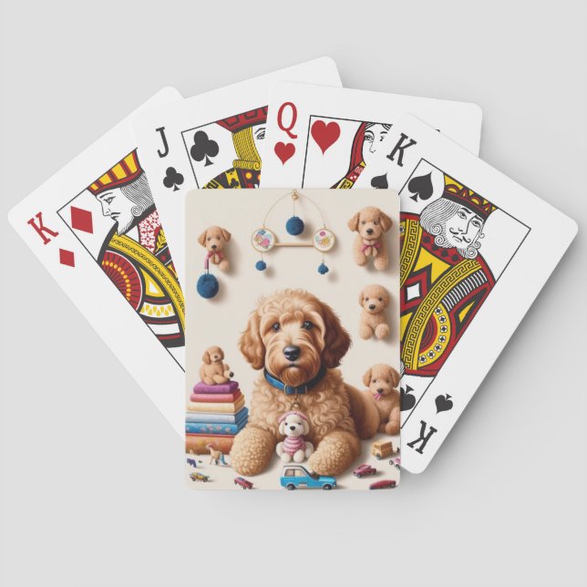 Jeu De Cartes Joli Adorable Goldendoodle (dos)