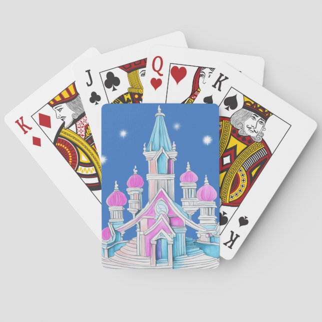 Jeu De Cartes Joli château pour les jeunes filles (dos)