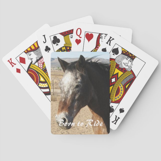 Jeu De Cartes Joli cheval Appaloosa - Ouest (dos)