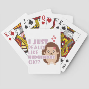 Jeu De Cartes Joli Hérisson J'Aime Vraiment Les Hérisson OK ?