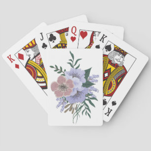 Jeu De Cartes Joli lavande en bouquet 