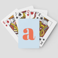 Joli Monogramme Orange Bleu Doux Rétro