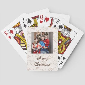Jeu De Cartes Joli motif de croissant de boulangerie de Noël