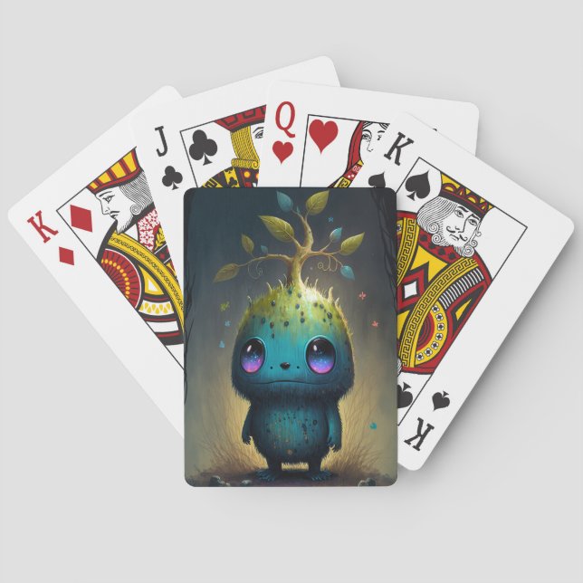 Jeu De Cartes Joli Plante Monster Imaginaire Art Jouer Cartes (dos)