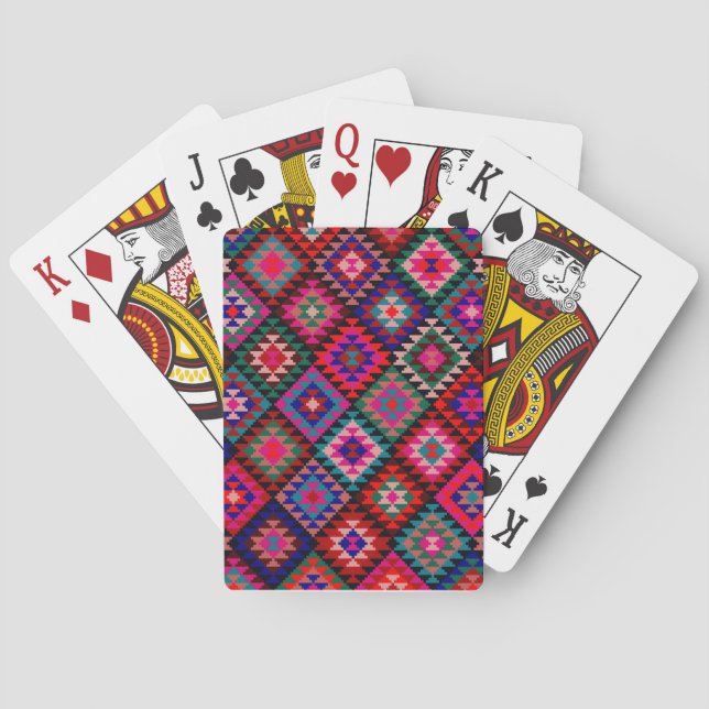 Jeu De Cartes Joli pont Motif Kilim Cartes (dos)