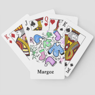 Jeu De Cartes Joli pull moche de Noël avec gribouillis et motifs