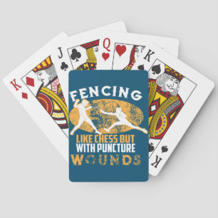 Jeu De Cartes Jolie escrime Comme Échecs, Mais Avec Puncture