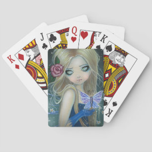 Jeu De Cartes Jolie fée et papillon fantaisie artistique