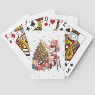 Jeu De Cartes Jolie fille d'anime taillant l'arbre