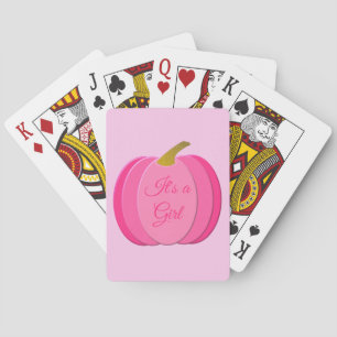 Jeu De Cartes Jolie fille rose Citrouille Personnalisé