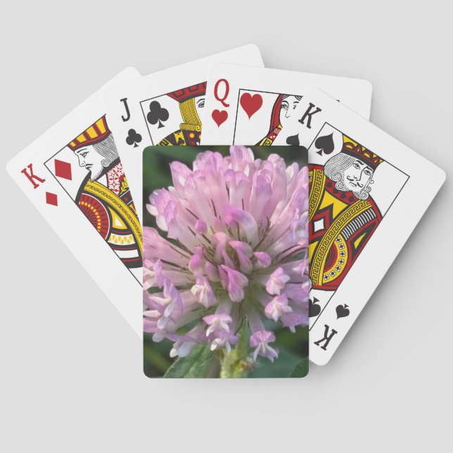 Jeu De Cartes Jolie fleur de trèfle  (dos)