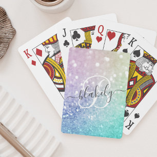 Jeu De Cartes Jolie Parties scintillant Holographique Fille Glam