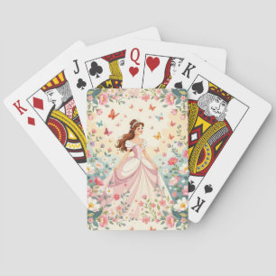 Jeu De Cartes Jolie princesse avec papillons