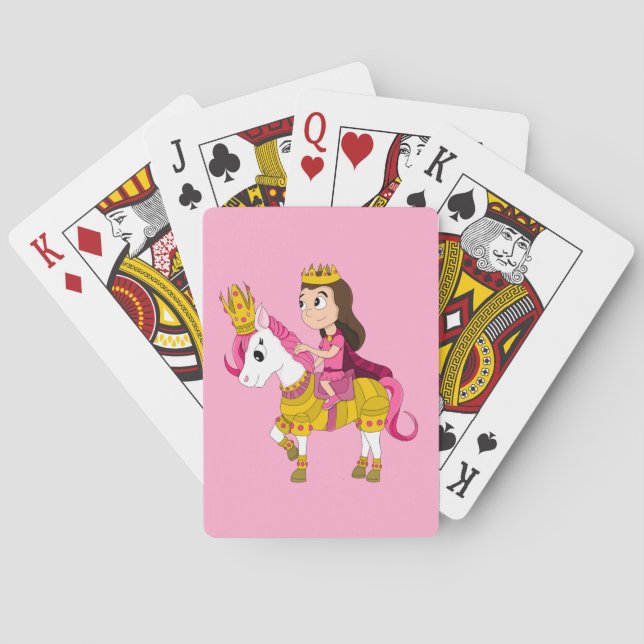 Jeu De Cartes Jolie princesse caricaturale (dos)