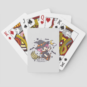 Jeu De Cartes Jolie Sorcière À Brouillard