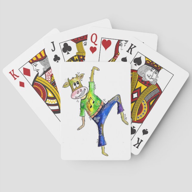 Jeu De Cartes Jolie vache dansante Whimsical (dos)