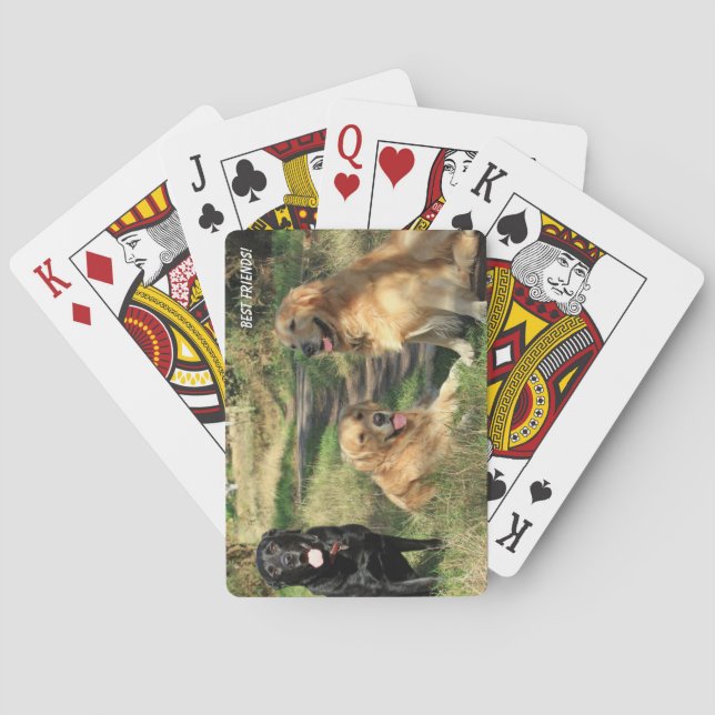 Jeu De Cartes Jolis chiens meilleurs amis (dos)