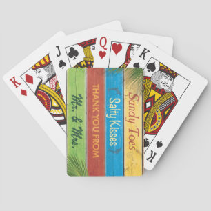 Jeu De Cartes Jorteils de sable coloré Baisers salés Deck de car