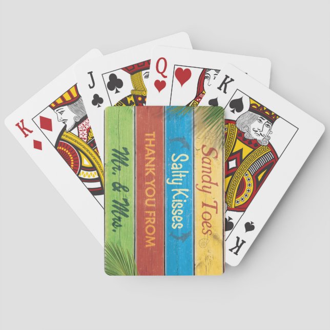 Jeu De Cartes Jorteils de sable coloré Baisers salés Deck de car (dos)